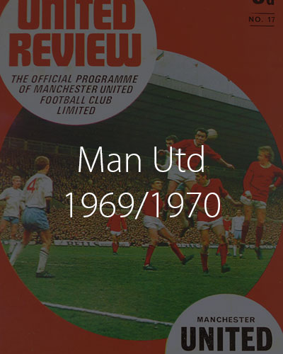 Man Utd Programmes 1968 1969