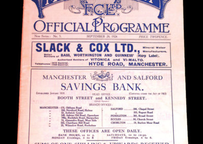 Manchester City v Newcastle 20.09.1924