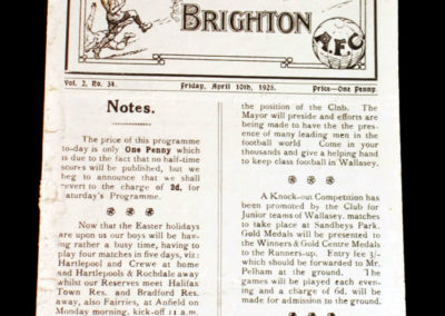 New Brighton v Hartlepool 10.04.1925