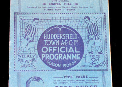 Huddersfield v Sheffield United 16.01.1926