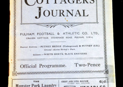Fulham v Bradford City 30.10.1926
