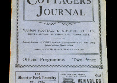 Fulham v Manchester City 15.01.1927