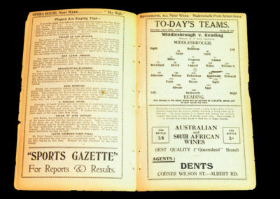 Middlesbrough v Reading 30.04.1927
