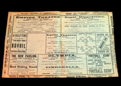 Whites v Stripes 31.01.1910 England Trial Match