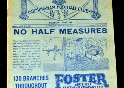Birmingham v Bolton 22.03.1930