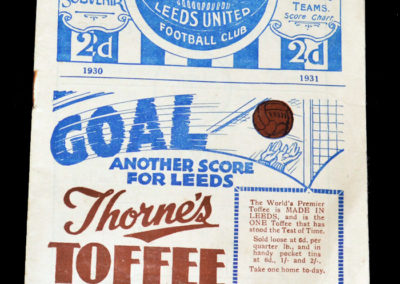 Leeds v Chelsea 22.11.1930