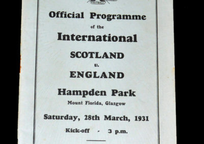Scotland v England 28.03.1931