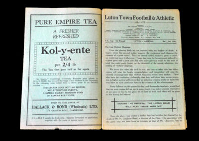 Luton v Arsenal 13.01.1934
