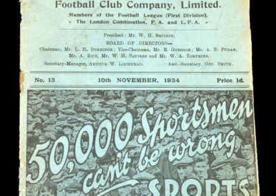 Leicester v Stoke 10.11.1934