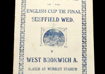 FA Cup Final - Sheff Wed v West Brom 27.04.1935 - Pirate Program