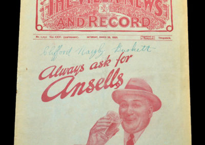 Aston Villa v Arsenal 30.03.1935
