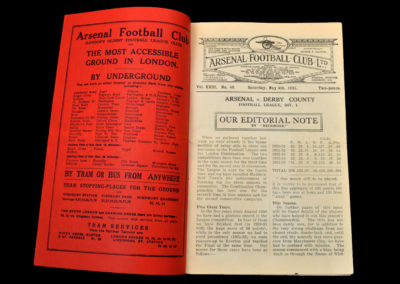Arsenal v Derby 04.05.1935