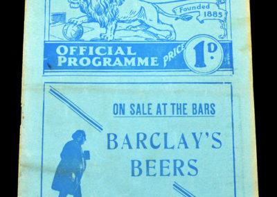 Millwall v Man City 06.03.1937