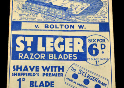 Sheff Wed v Bolton 29.03.1937