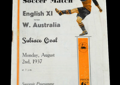 England v Western Australia 02.08.1937