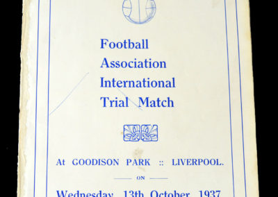 Probables v Possibles International Trial 13.10.1937