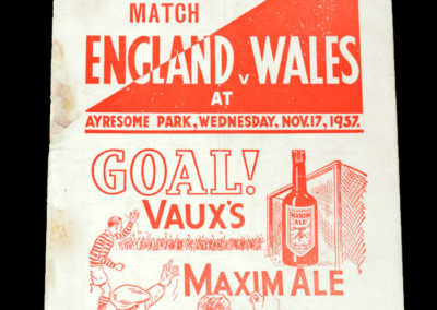England v Wales 17.11.1937