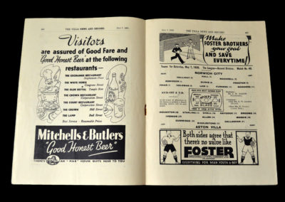 Aston Villa v Norwich 07.05.1938