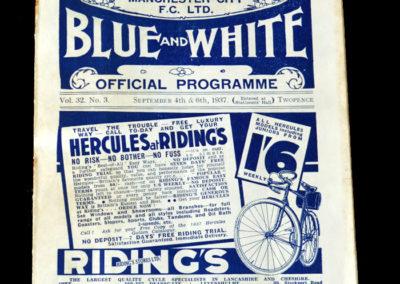 Man City v Leicester 04.09.1937 | Man City v Everton Reserves 06.09.1937