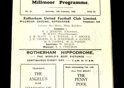 Rotherham v Rochdale 12.02.1938