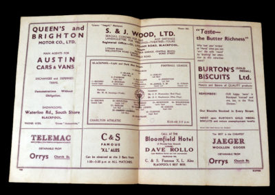 Blackpool v Charlton 15.04.1938