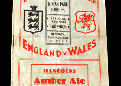 England v Wales 22.10.1938 Tommy Lawton debut