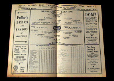 Brentford v Everton 31.12.1938