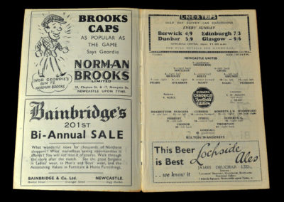 Newcastle Reserves v Bolton Reserves 28.01.1939