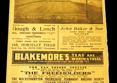 Wolves v Sunderland 06.05.1939