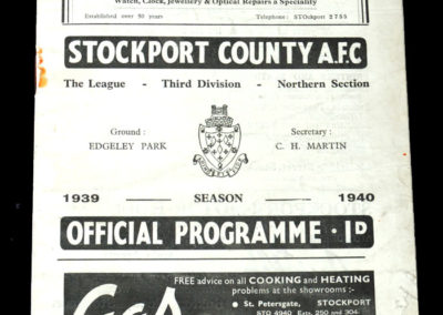 Stockport v Halifax 26.08.1939
