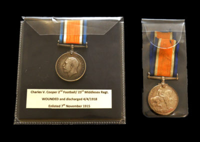 1918 Football Palls Battalion Medals