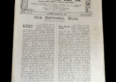 Football League v Scottish League 12.03.1921