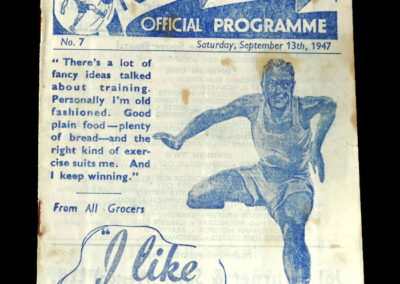 Arsenal v Preston North End 13.09.1947