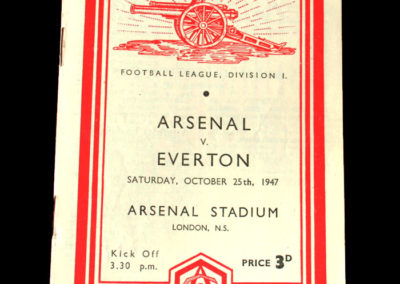Arsenal v Everton 25.10.1947