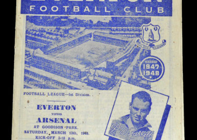 Arsenal v Everton 13.03.1948