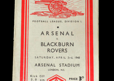 Arsenal v Blackburn 03.04.1948