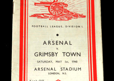 Arsenal v Grimsby Town 01.05.1948
