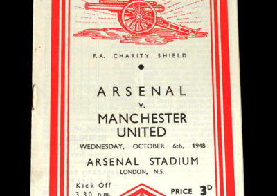 Arsenal v Man Utd 06.10.1948 - Charity Shield