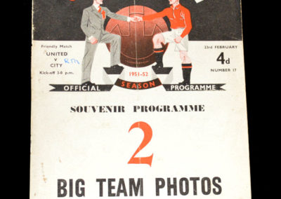 Man Utd v Man City 23.02.1952 - Friendly
