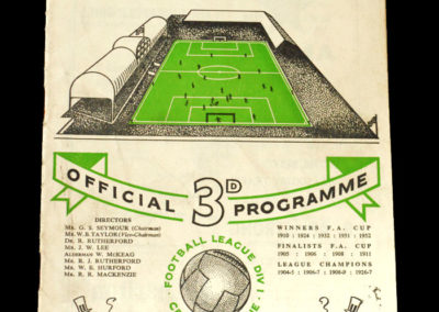 Chelsea v Newcastle 25.09.1954