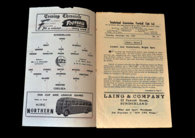 Chelsea v Sunderland 06.11.1954