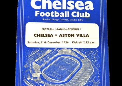Chelsea v Aston Villa 11.12.1954