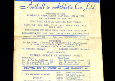 Chelsea v Bolton 01.01.1955