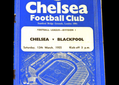 Chelsea v Blackpool 12.03.1955