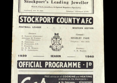Stockport v Stoke 24.02.1940