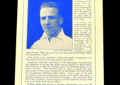 Birmingham v Villa 13.04.1940 2-1 & Harry got £650