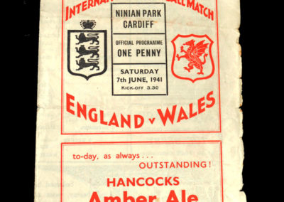 Wales v England 07.06.1941 2-3
