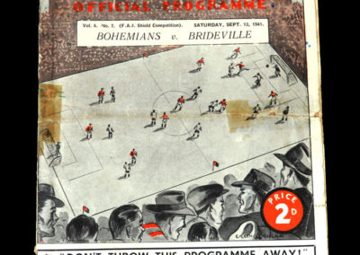 Bohemians v Brideville 13.09.1941