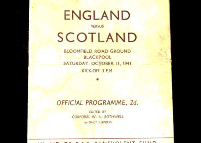 English League v Scottish League 11.10.1941 3-2