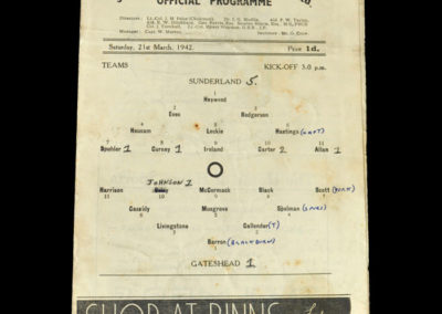 Sunderland v Gateshead 21.03.1942